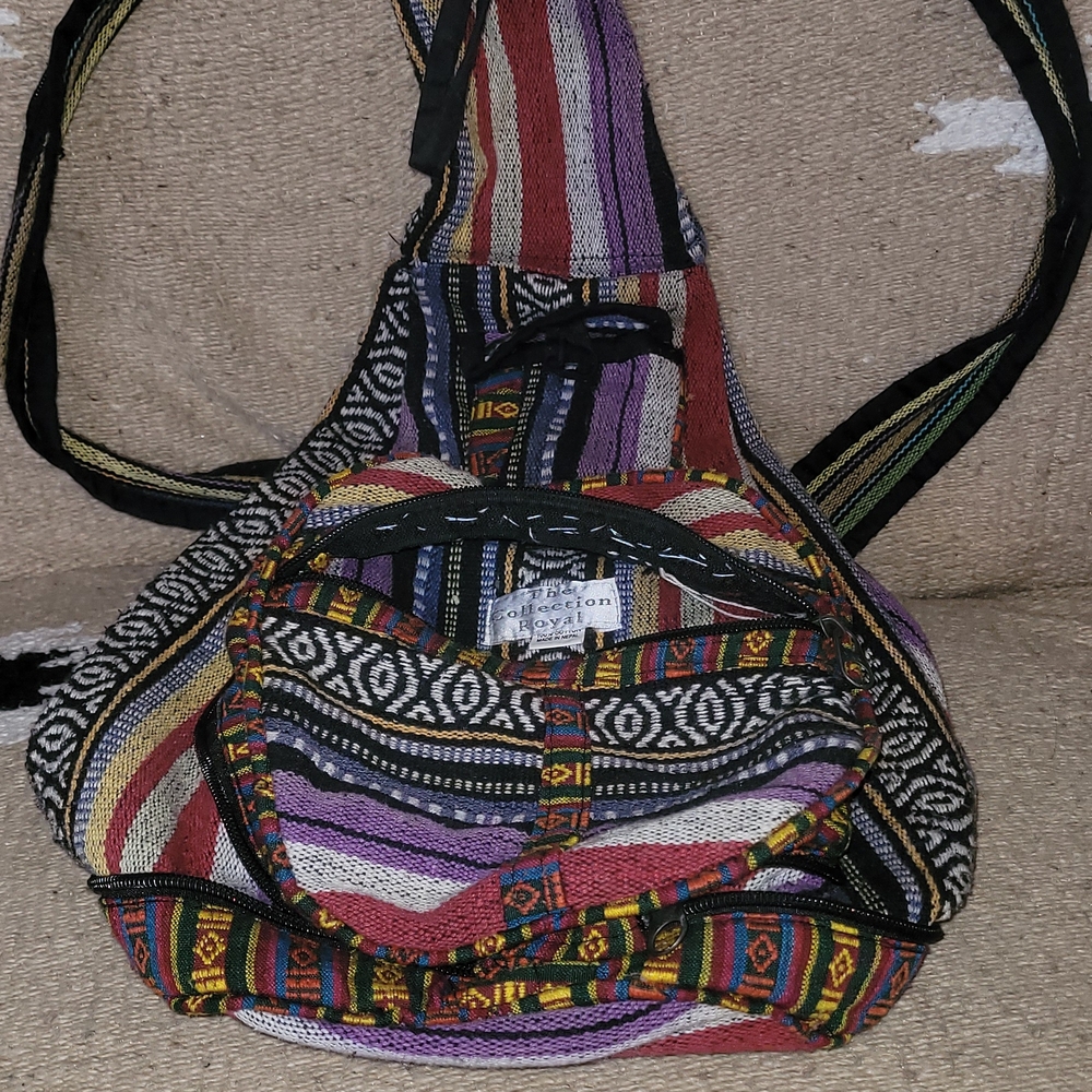 Colorful Striped Women's Bag